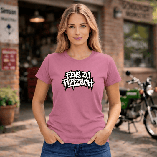 Mädels T-Shirt. Eenszufuffzsch.