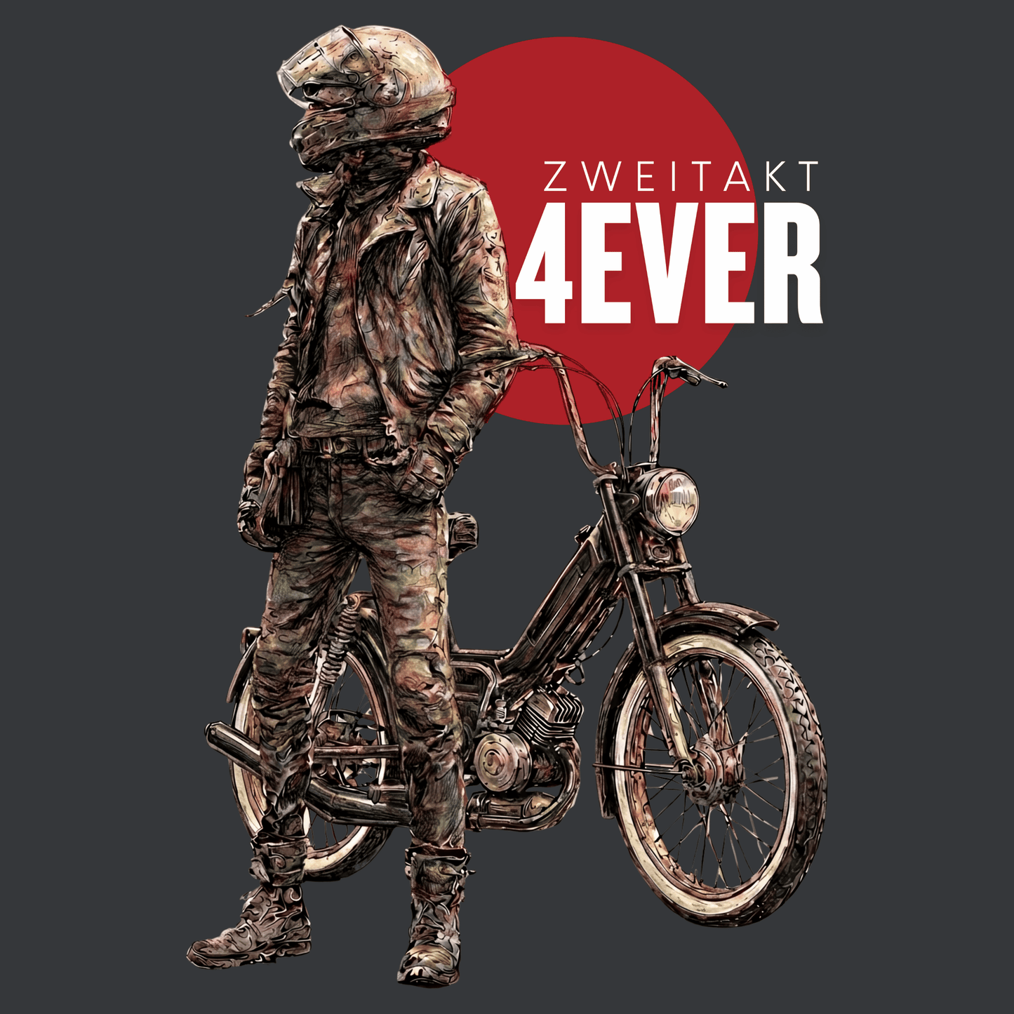 T-Shirt. Zweitakt 4Ever.