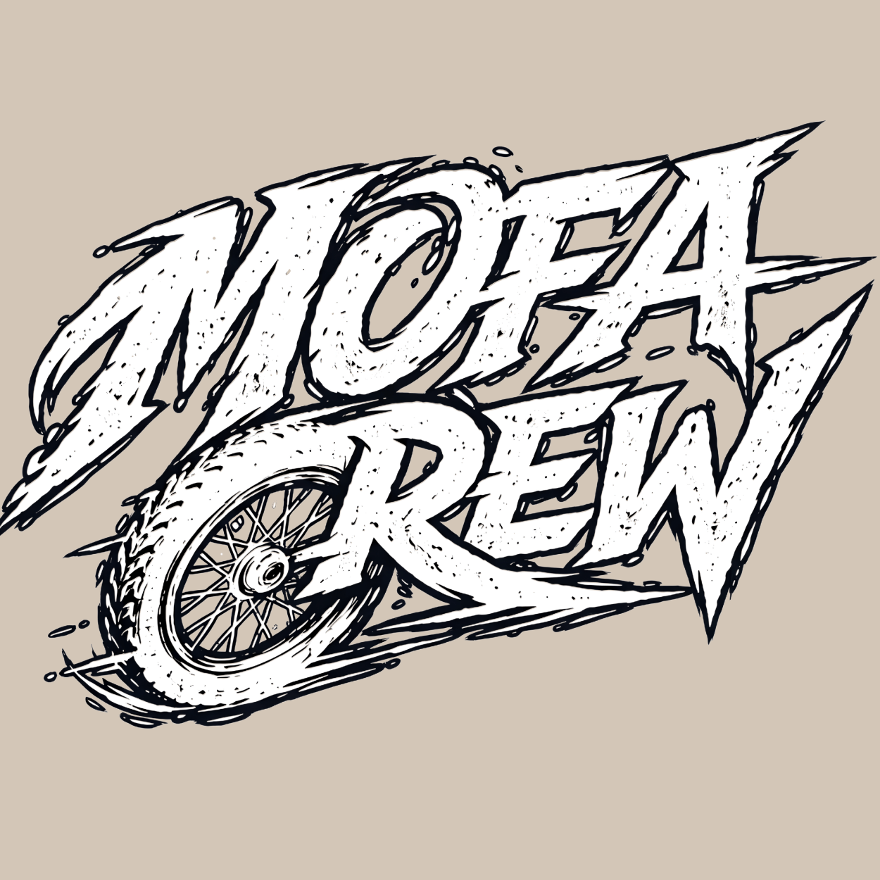 Mädels Hoodie Softstyle®. Mofa Crew.