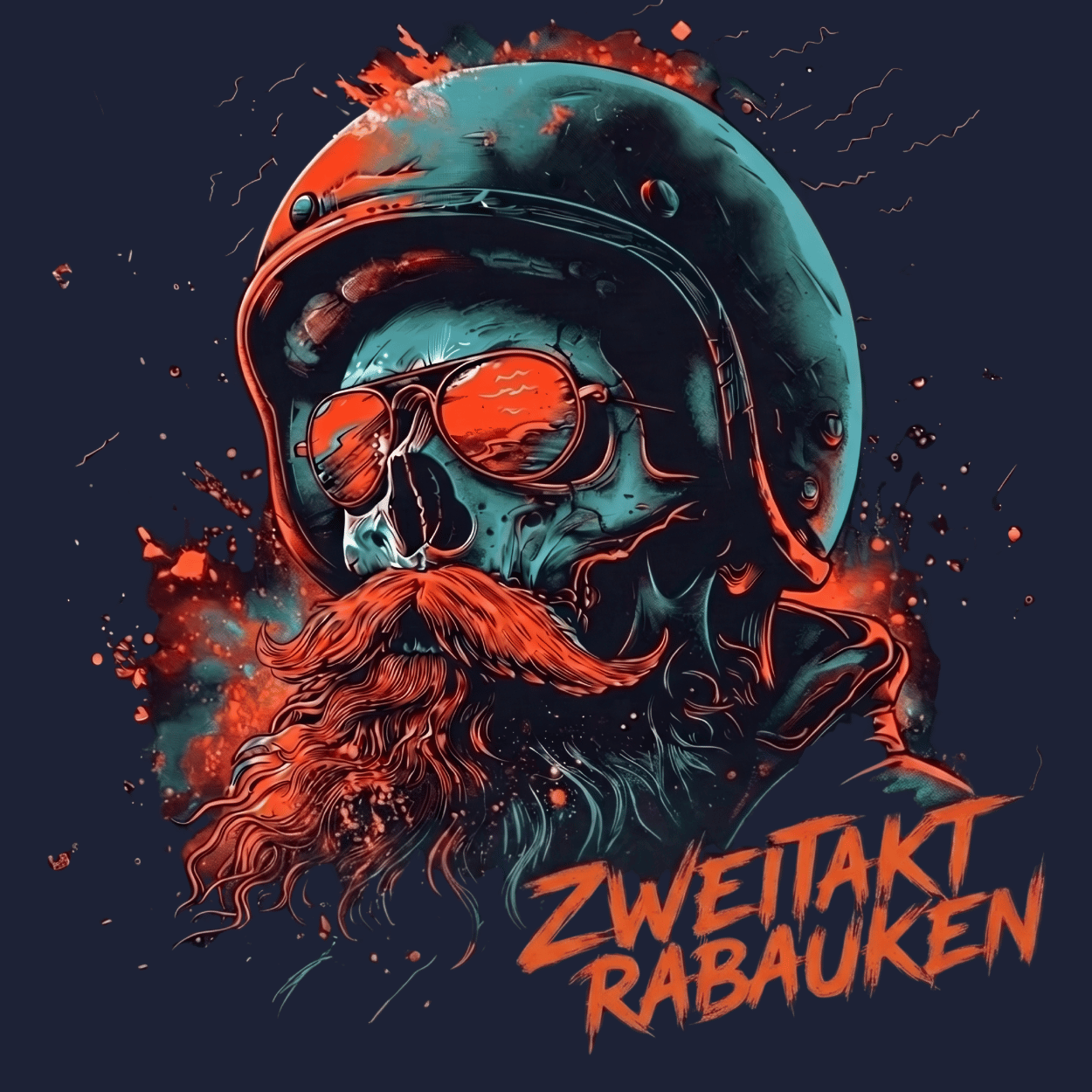 T-Shirt. Zweitakt Rabauken.