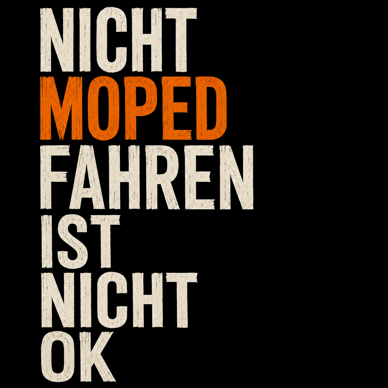 T-Shirt. Nicht OK.