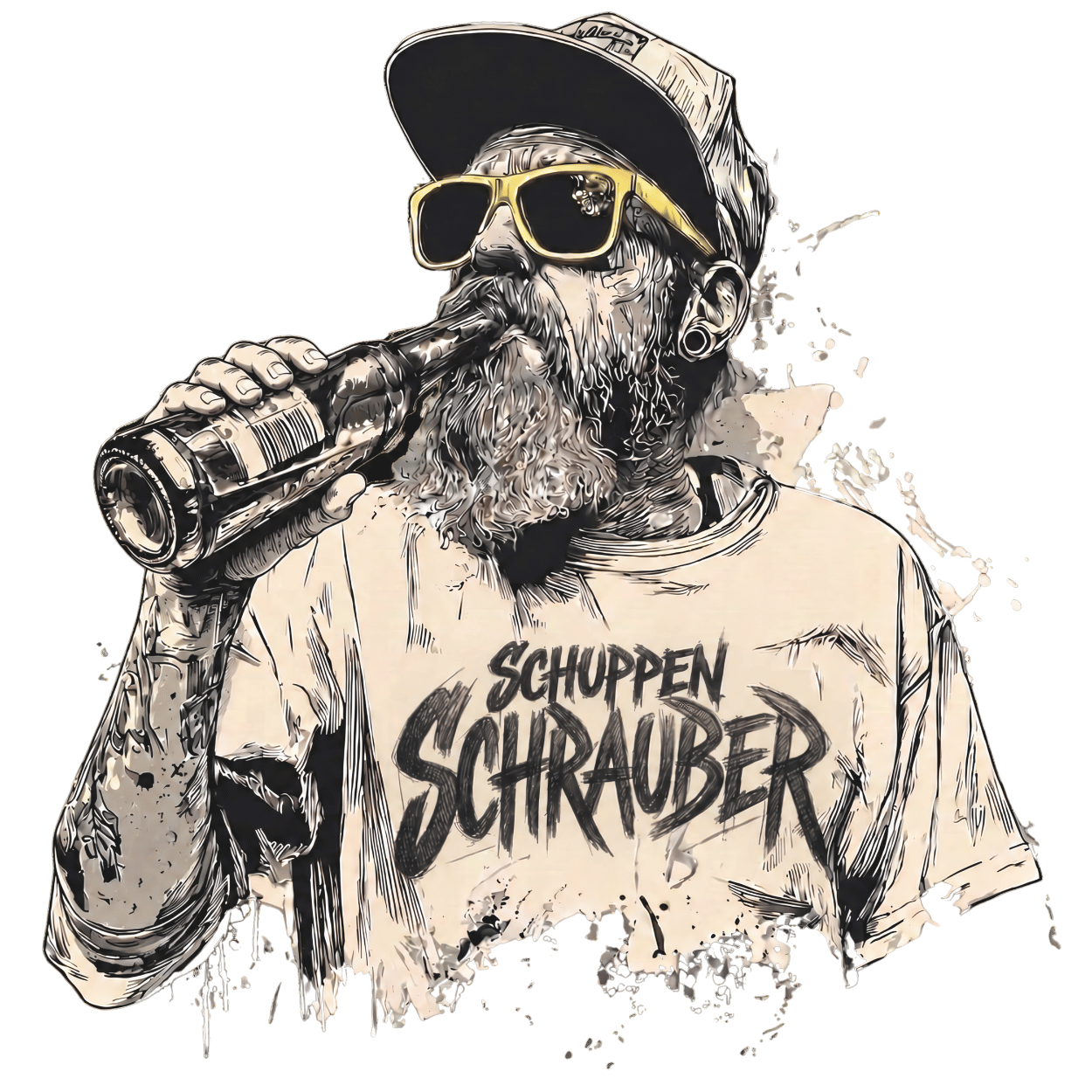 T-Shirt. Schuppenschrauber.
