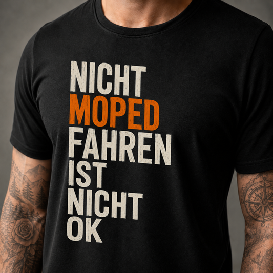 T-Shirt. Nicht OK. / Rechtsbündig