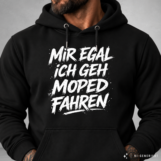 Hoodie Softstyle®. Mir egal, ich geh Moped fahren.