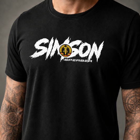 T-Shirt. Simson Sperber DDR.