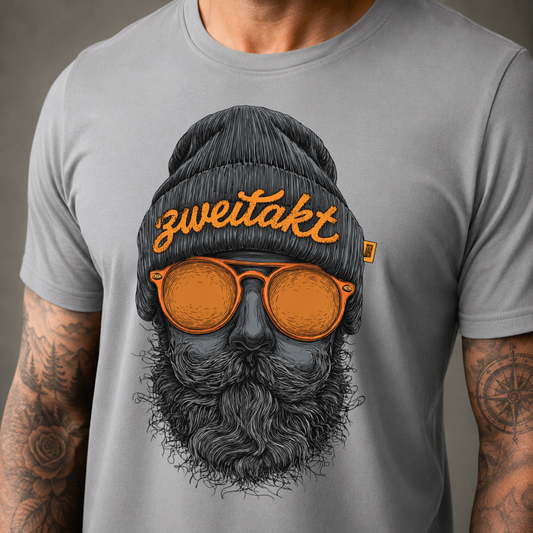 T-Shirt. Zweitakt Nomaden – Der Vagabund.
