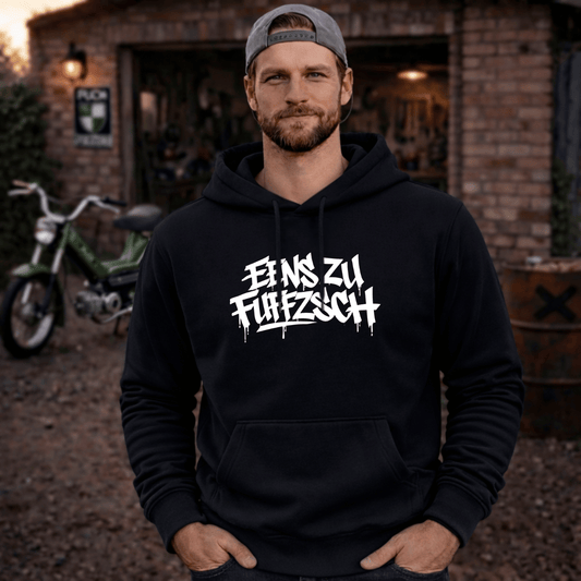 Hoodie Softstyle®. Eens zu fuffzsch.