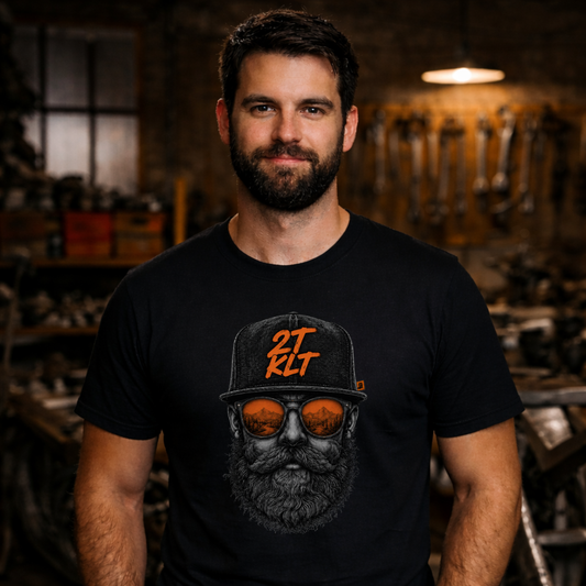 T-Shirt. Zweitakt Nomaden – Der Hipster.
