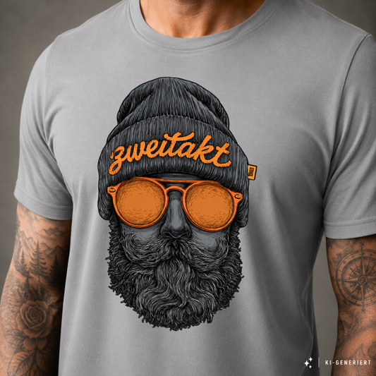 T-Shirt. Zweitakt Nomaden – Der Vagabund.