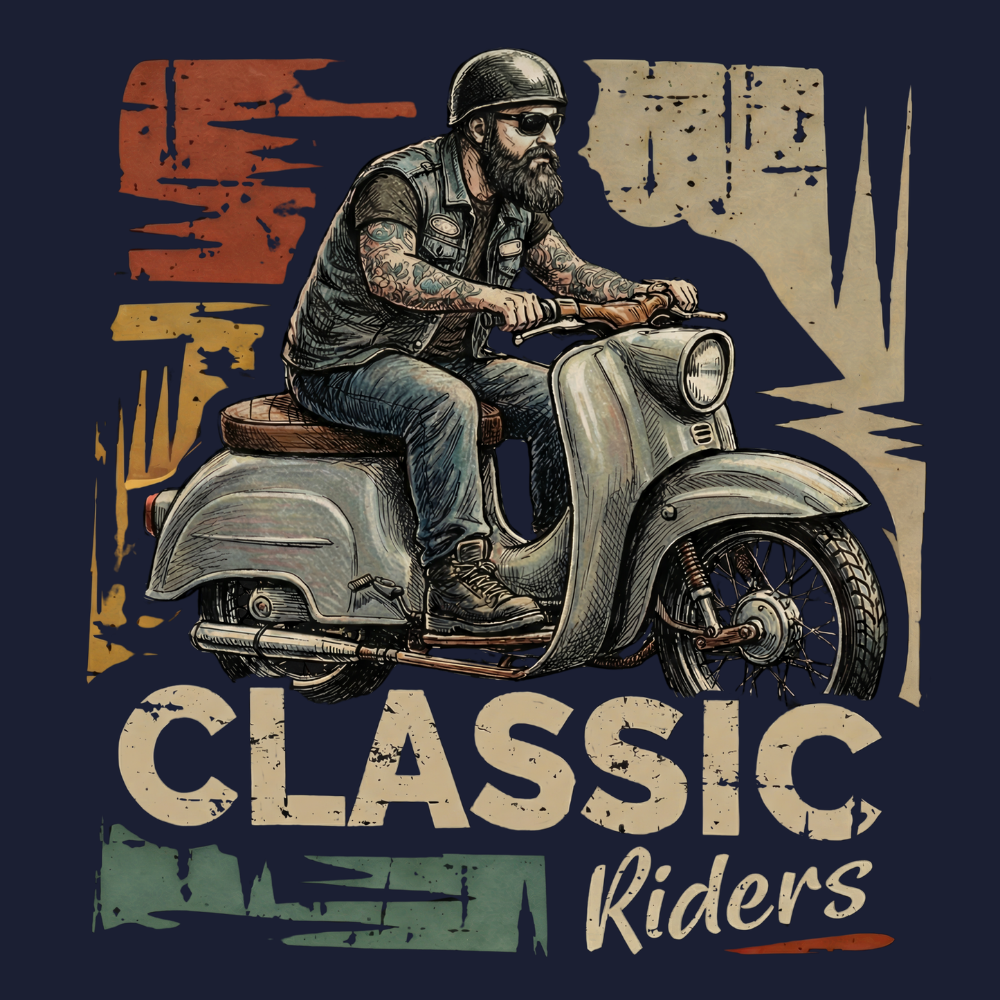 T-Shirt. Classic Riders.