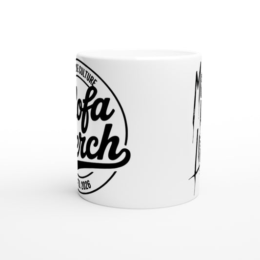 Tasse Weiß. Mofa is Life.