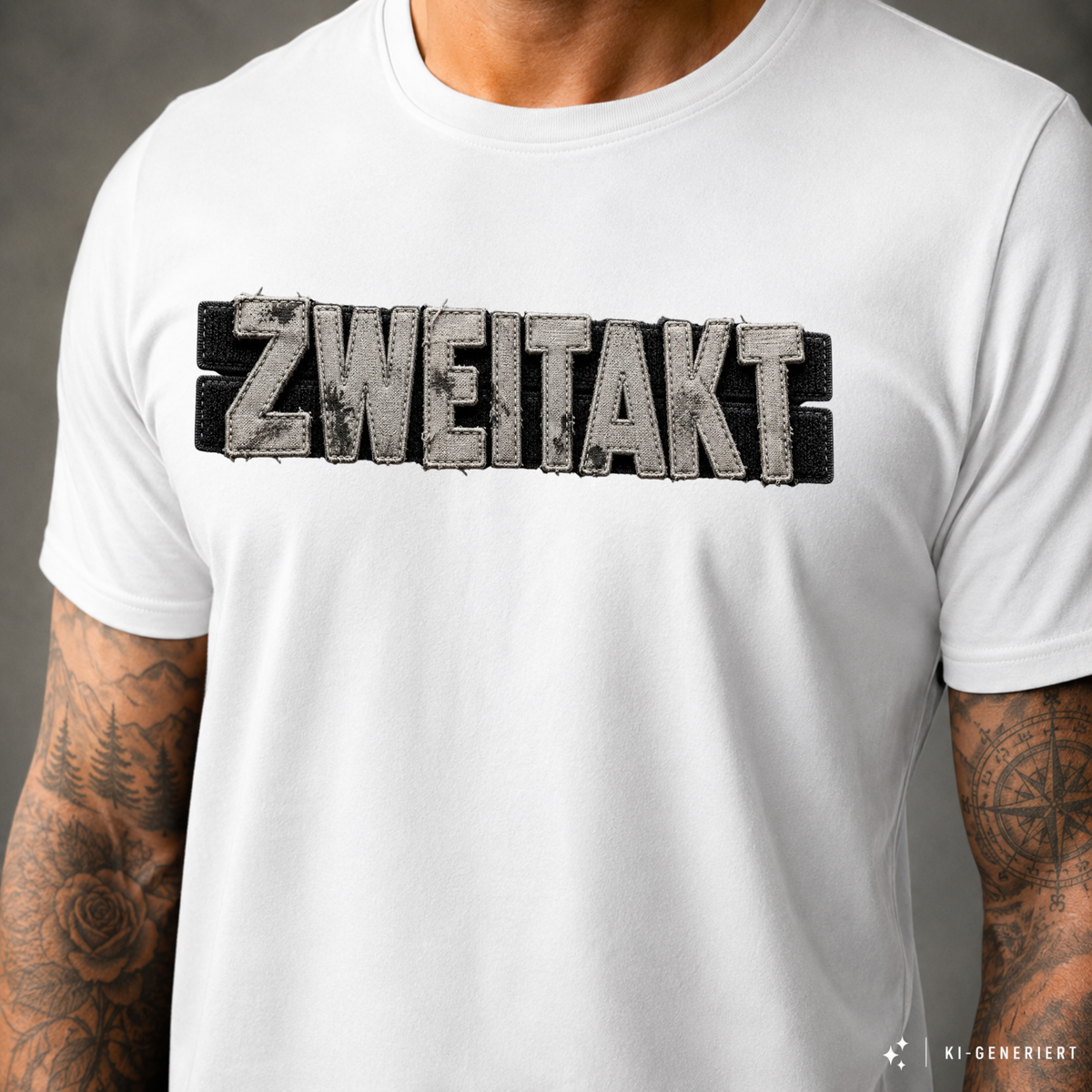 T-Shirt. Zweitakt Patch.