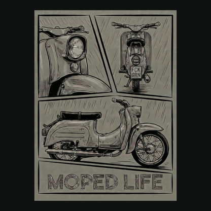 T-Shirt. Moped Life.