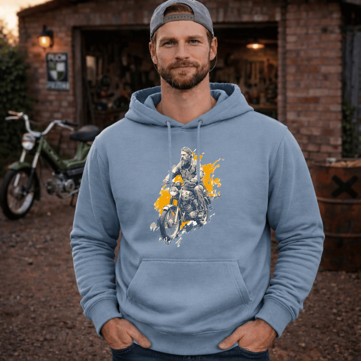 Hoodie Softstyle®. Alte Schule.