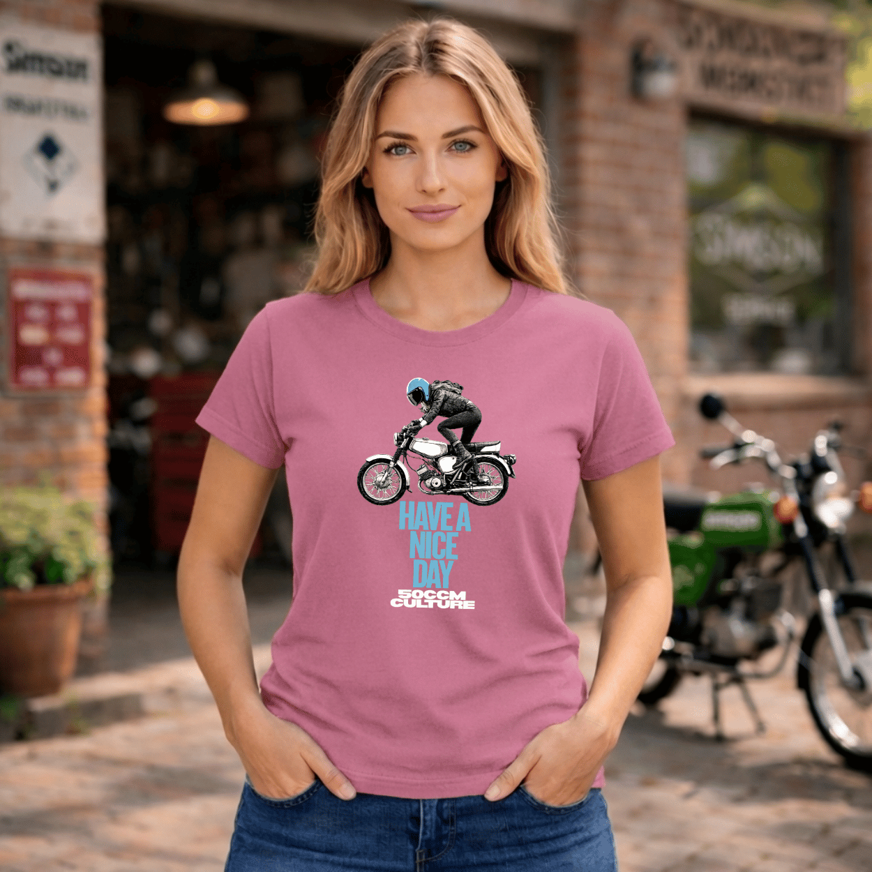 Mädels T-Shirt. Have a Nice Day.