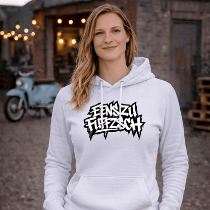 Mädels Hoodie Softstyle®. Eens zu fuffzsch.