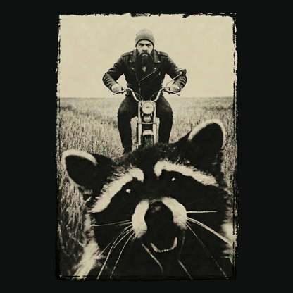 T-Shirt. Racoon.