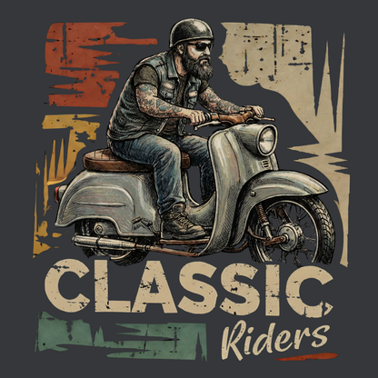 T-Shirt. Classic Riders.