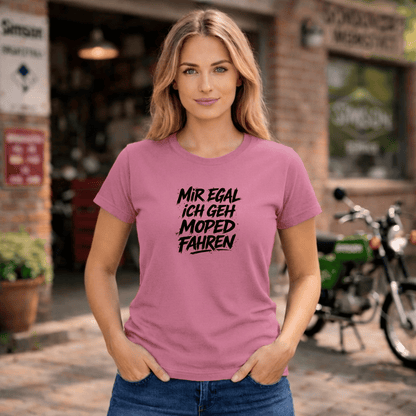 Mädels T-Shirt. Mir egal.