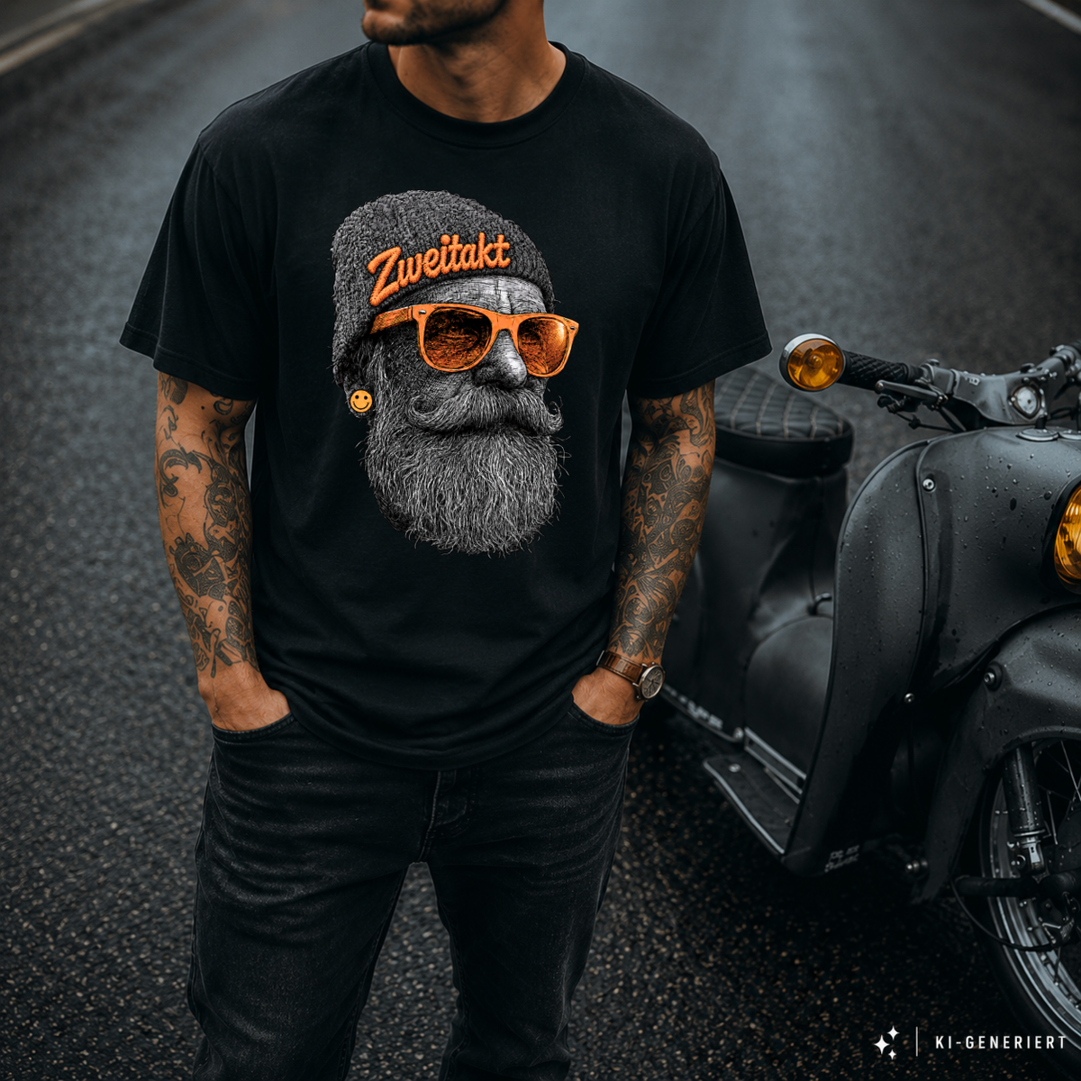 T-Shirt. Zweitakt Schrauber.
