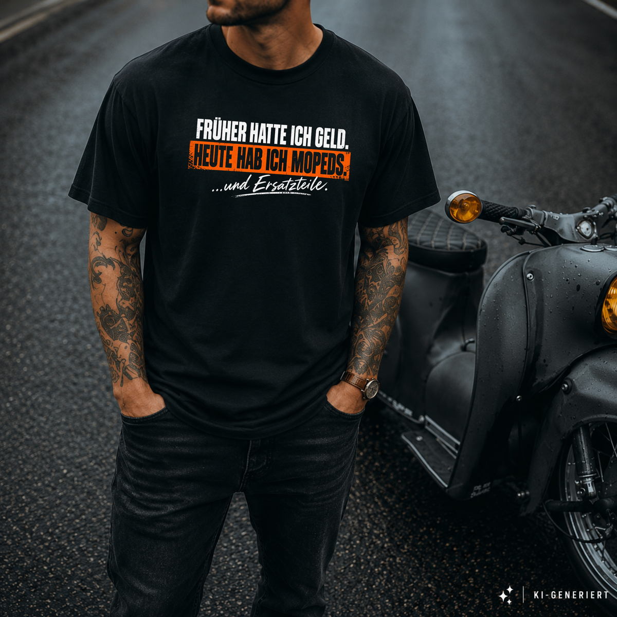 T-Shirt. Früher hatte ich Geld.
