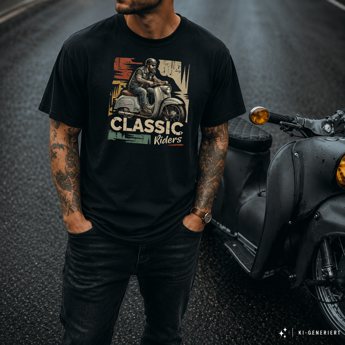 T-Shirt. Classic Riders.
