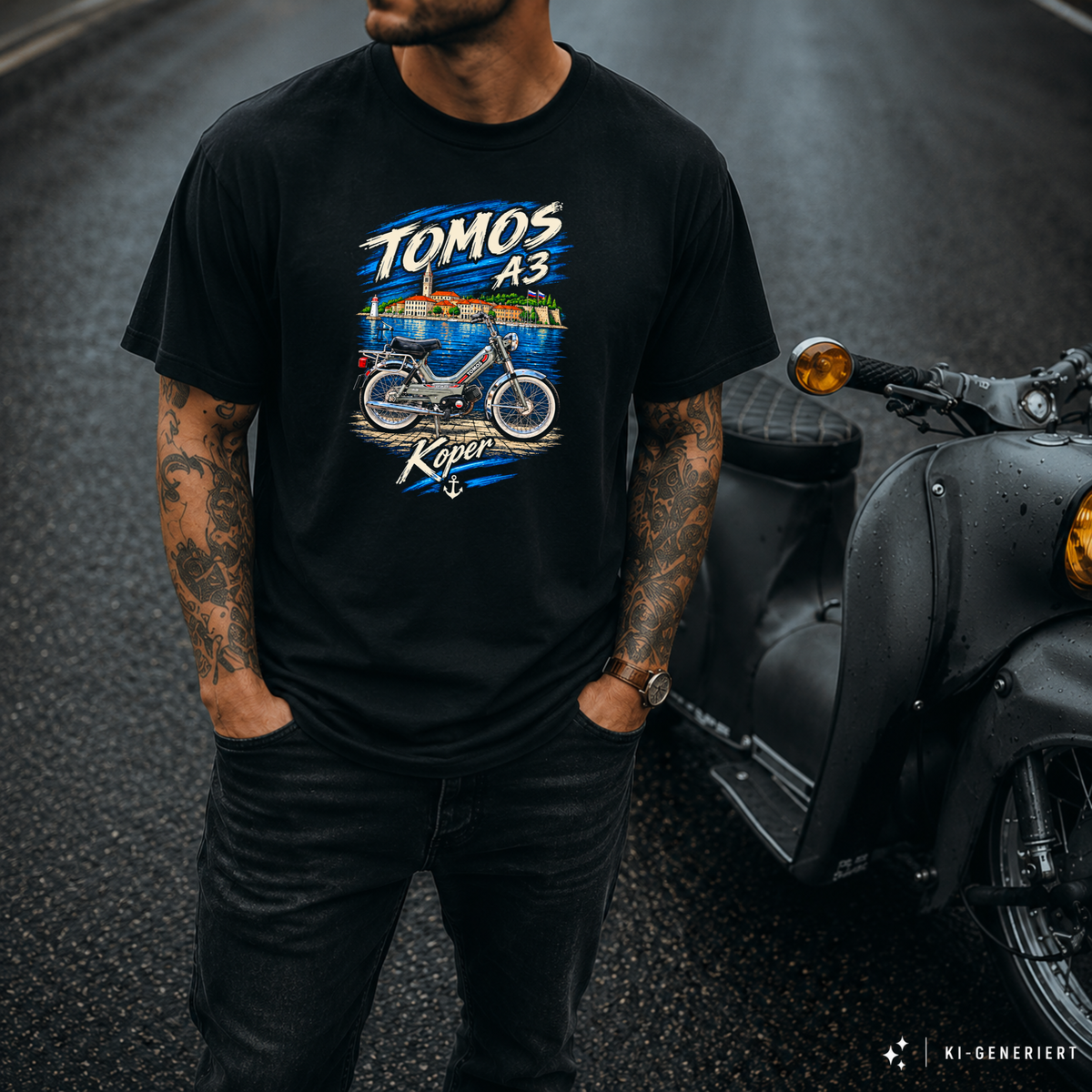 T-Shirt. Tomos A3.