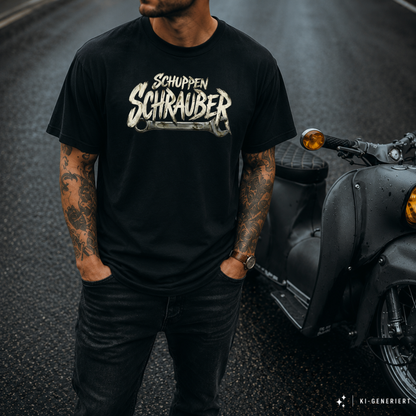 T-Shirt. Schuppen Schrauber.