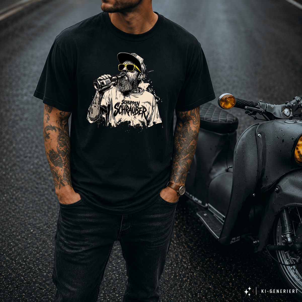 T-Shirt. Generation Zweitakt - Schuppenschrauber.