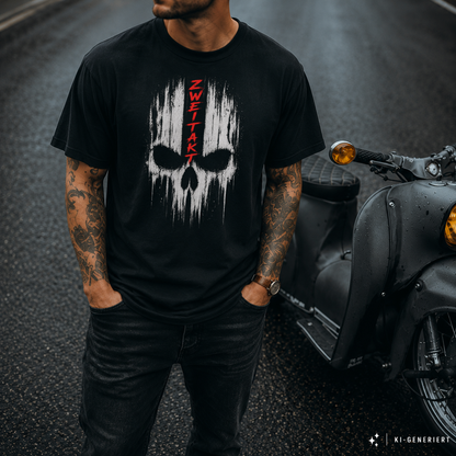T-Shirt. Zweitakt Skull.