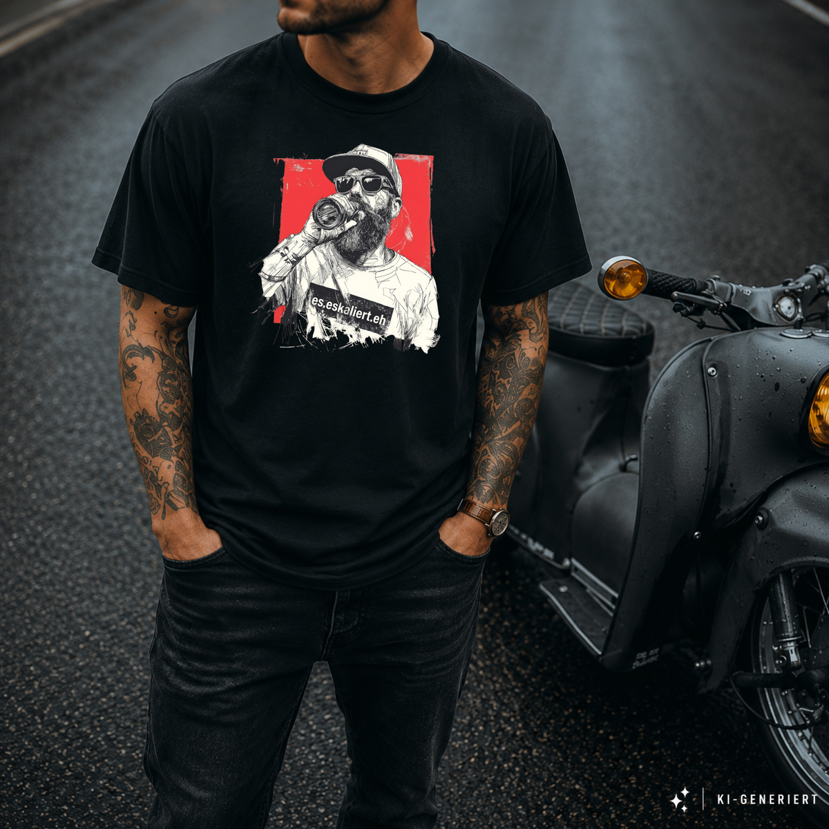 T-Shirt. Generation Zweitakt - Es eskaliert eh.