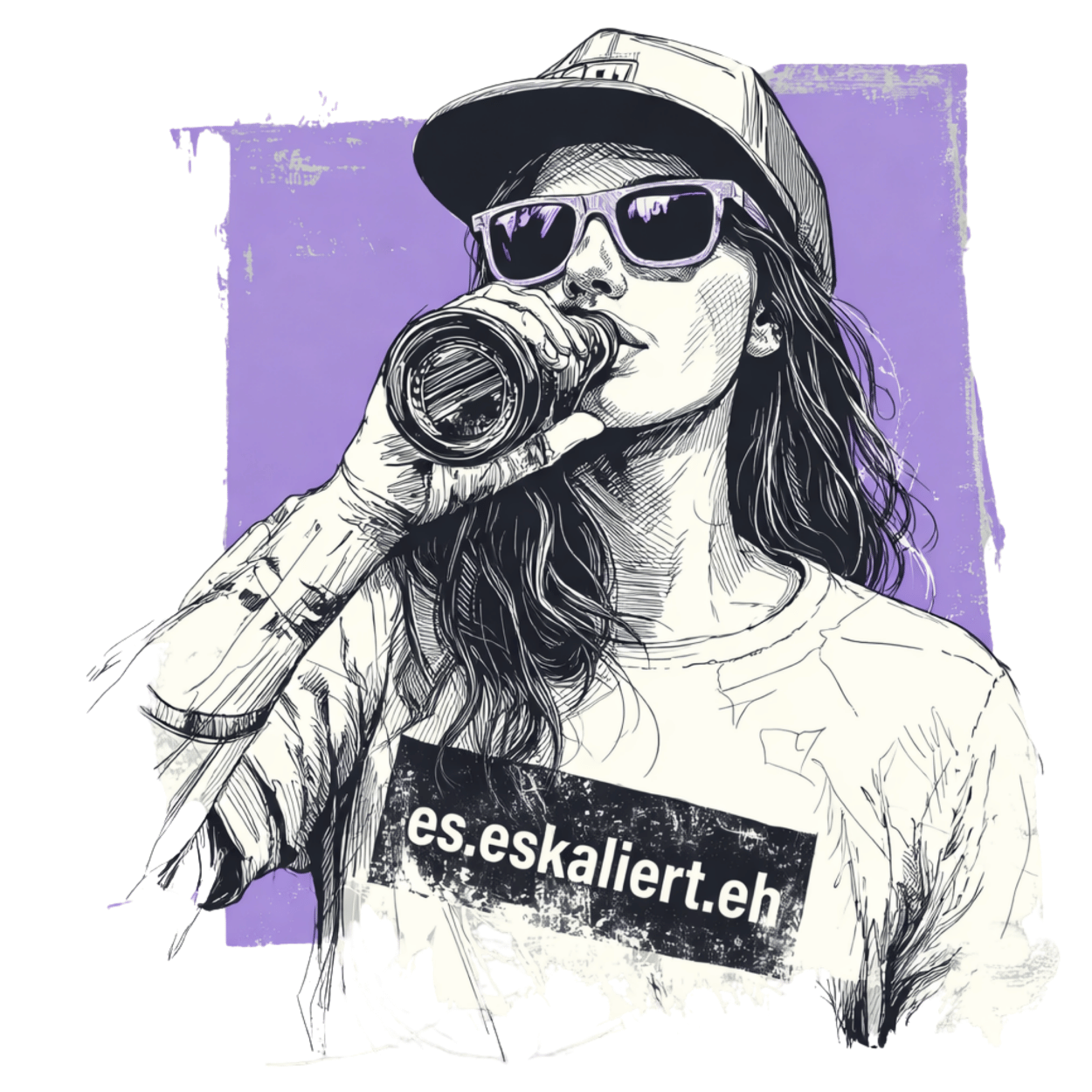 Mädels Hoodie Softstyle®. es.eskaliert.eh