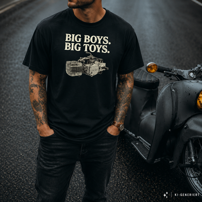 T-Shirt. Big Boys Big Toys