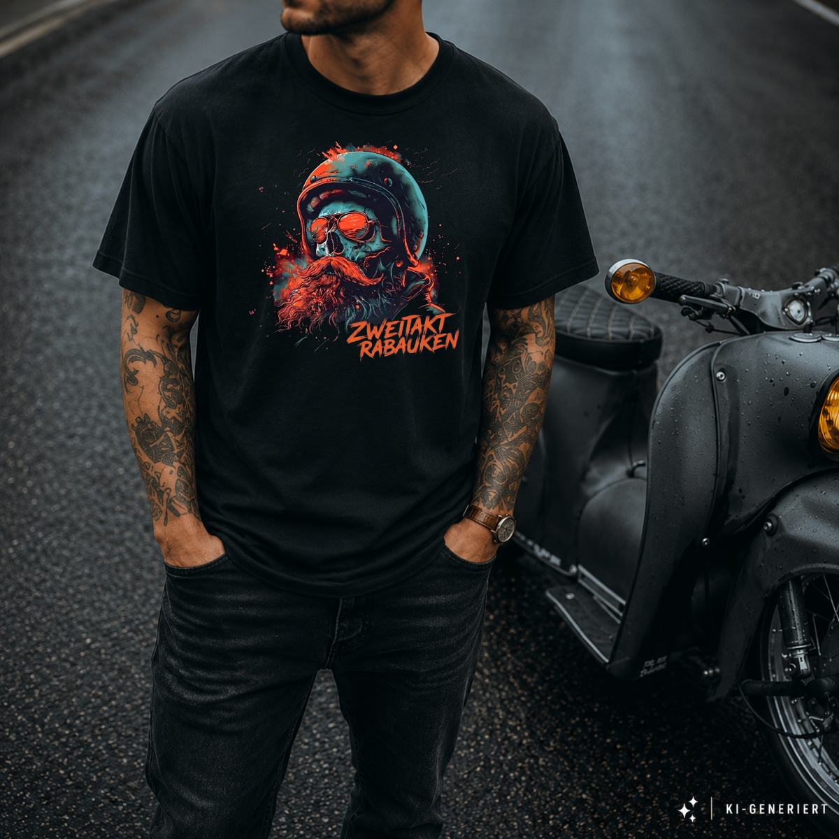 T-Shirt. Zweitakt Rabauken.