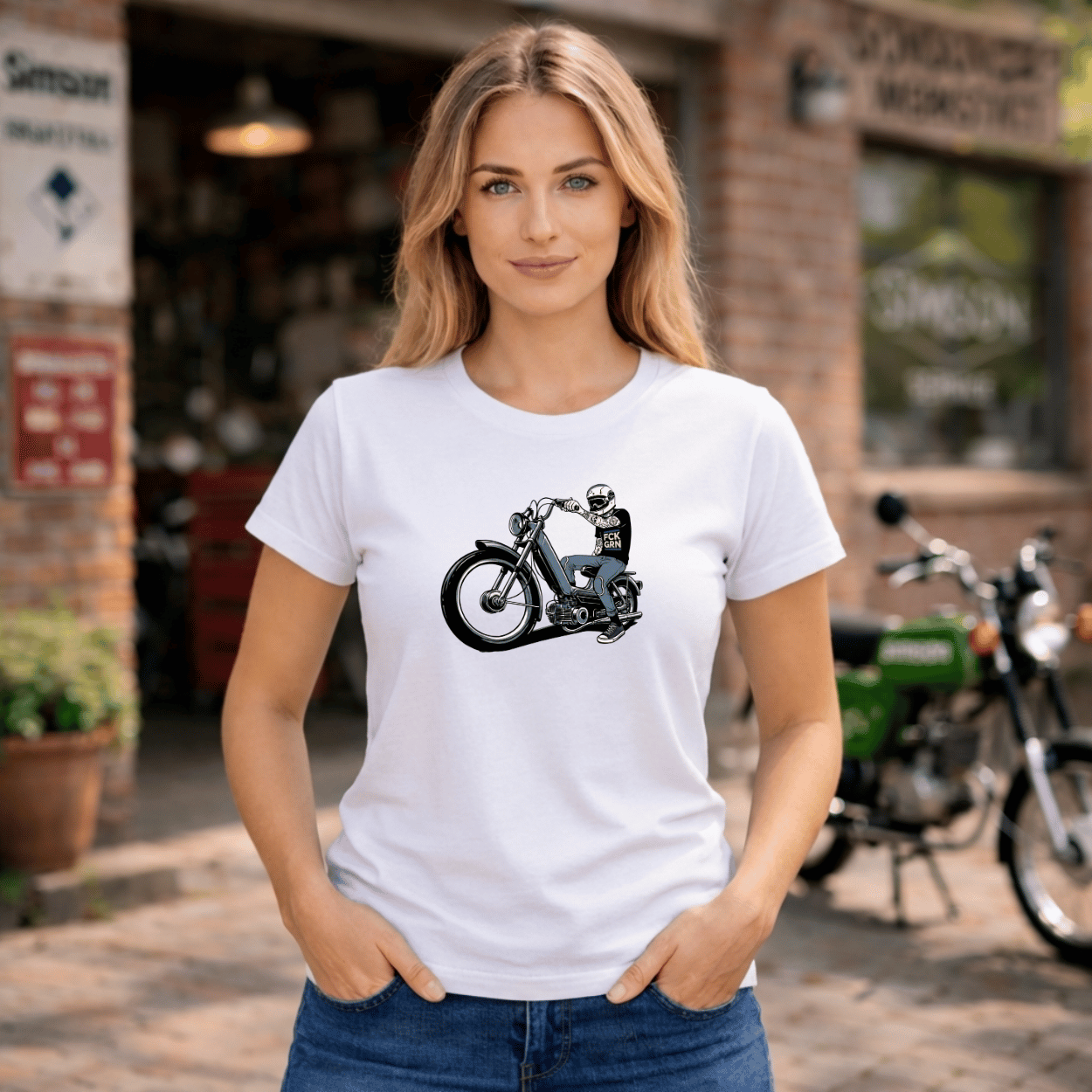 Mädels T-Shirt. Low Rider.