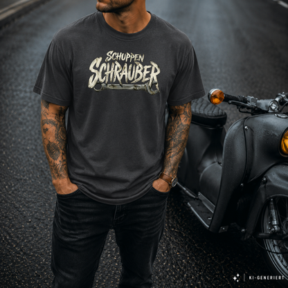 T-Shirt. Schuppen Schrauber.