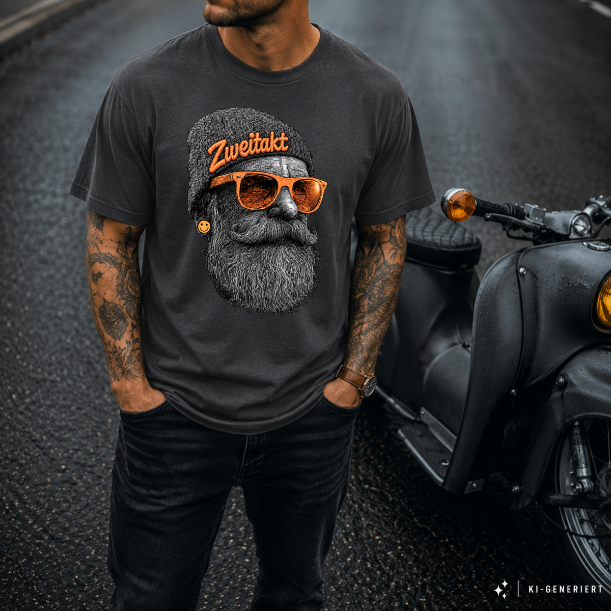 T-Shirt. Zweitakt Schrauber.