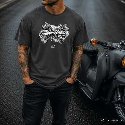 T-Shirt. Schuppenschrauber 50ccm.
