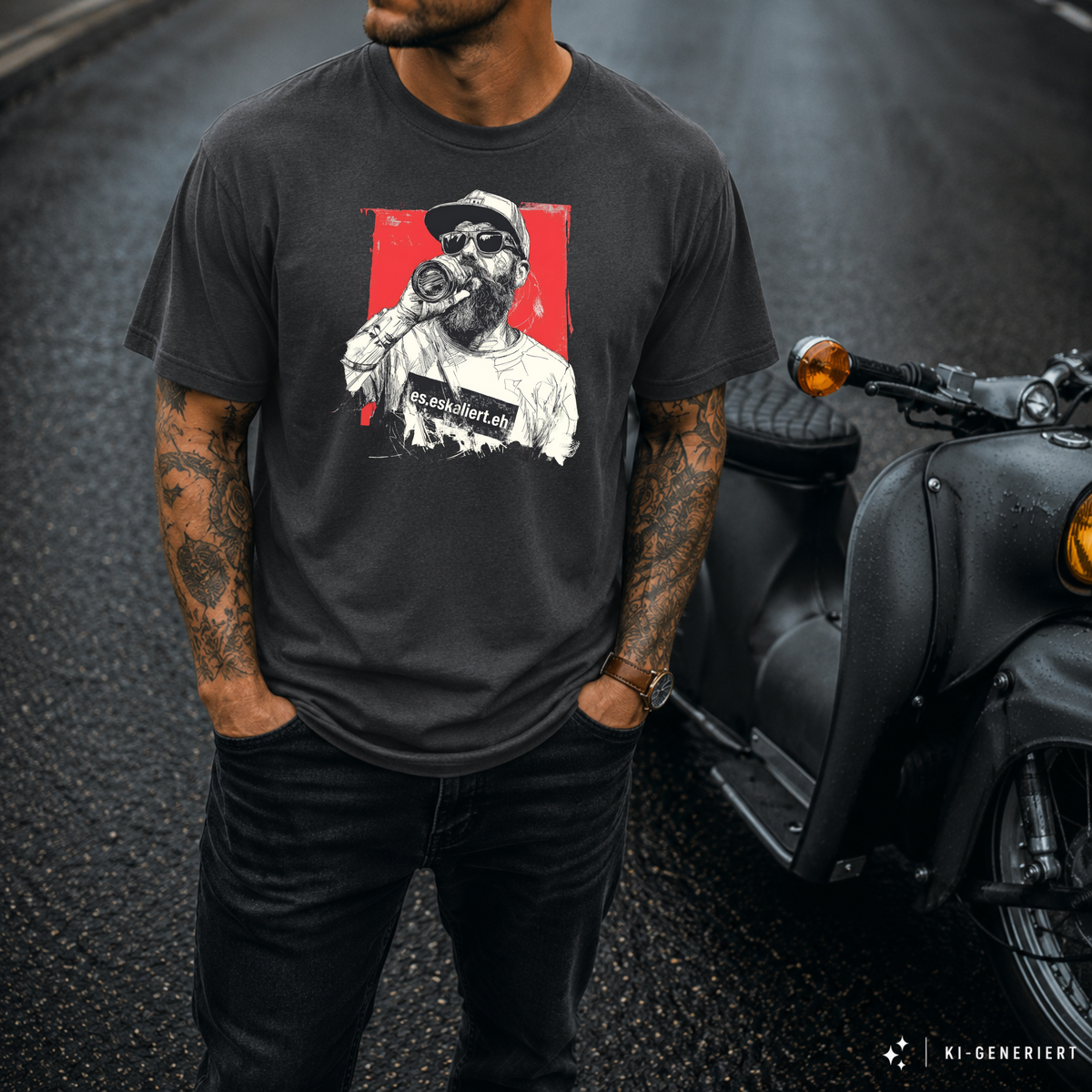 T-Shirt. Generation Zweitakt - Es eskaliert eh.