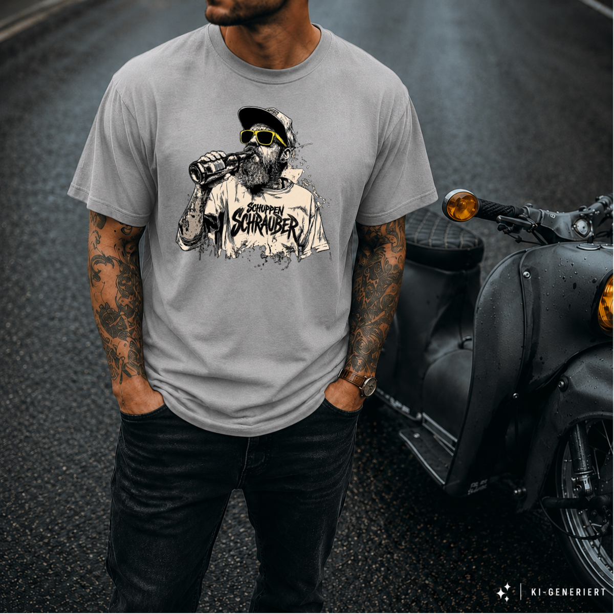 T-Shirt. Generation Zweitakt - Schuppenschrauber.
