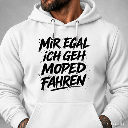 Hoodie Softstyle®. Mir egal, ich geh Moped fahren.