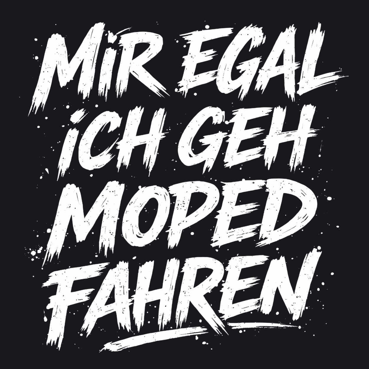 Mädels T-Shirt. Mir egal.