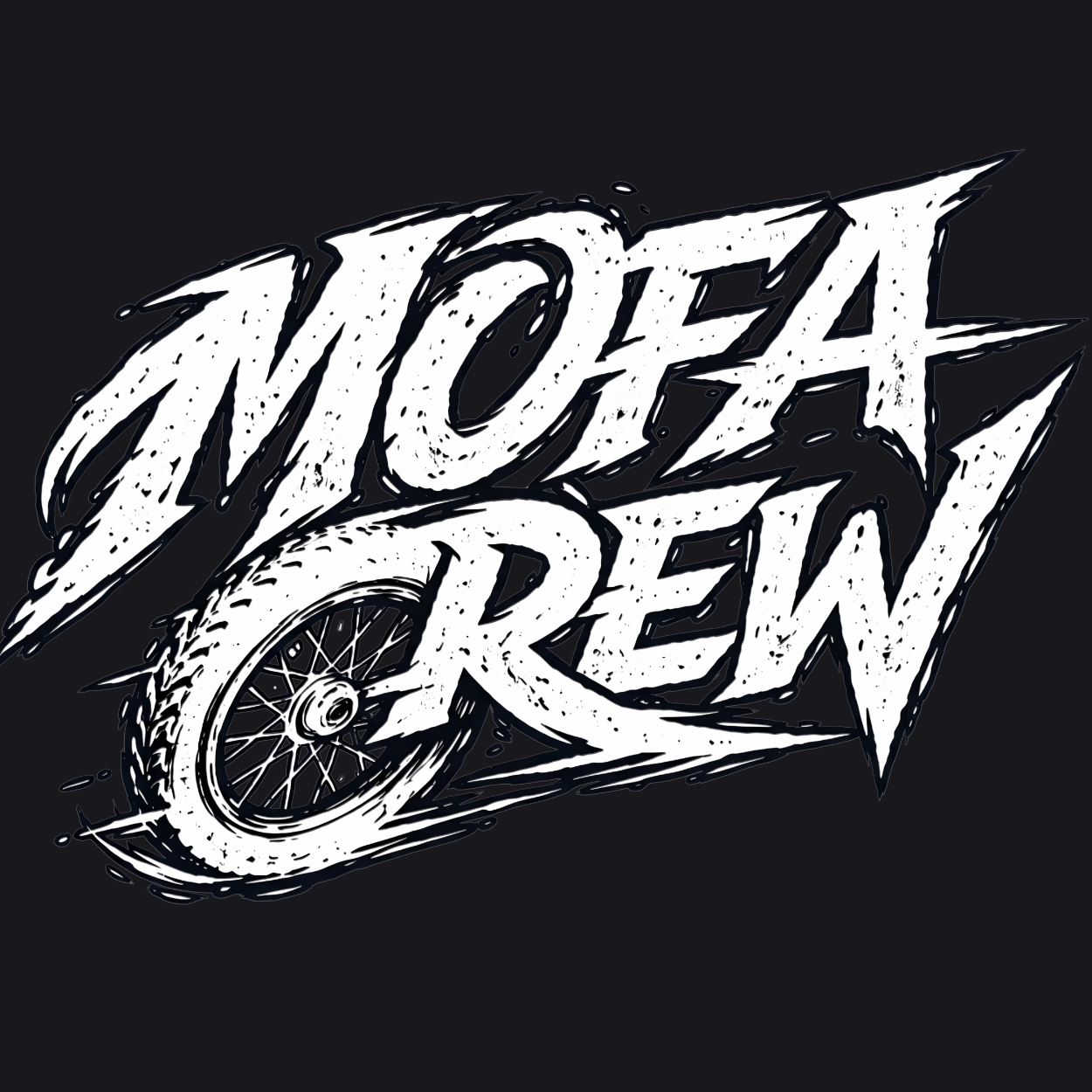 Mädels T-Shirt. Mofa Crew.