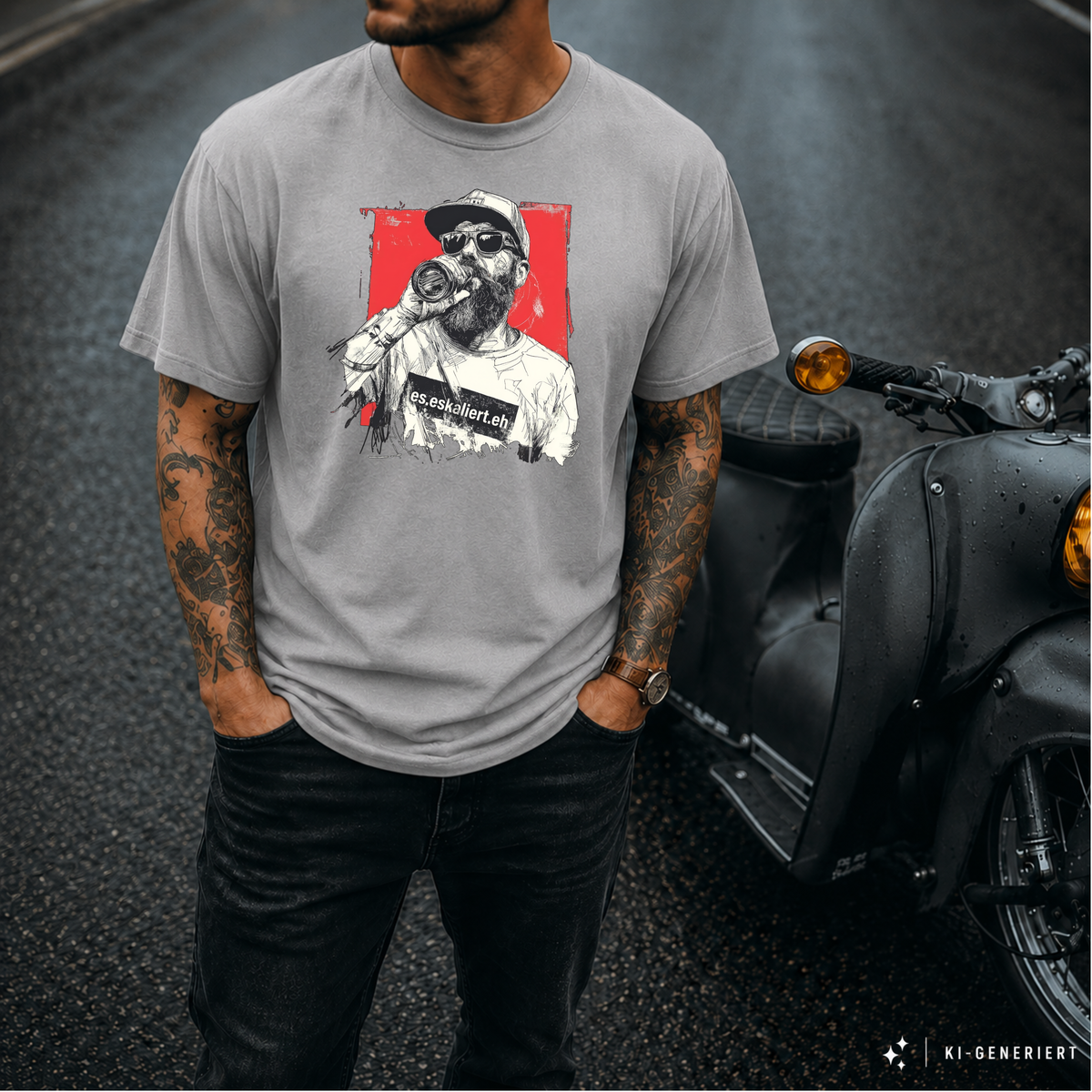 T-Shirt. Generation Zweitakt - Es eskaliert eh.