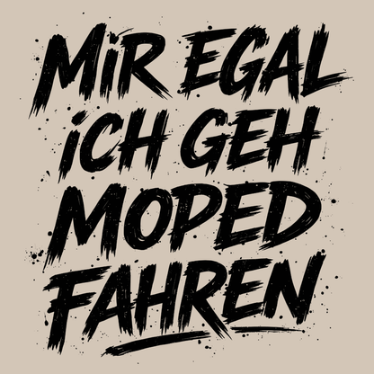Mädels Hoodie Softstyle®. Mir egal, ich geh Moped fahren.