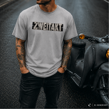 T-Shirt. Zweitakt Patch.
