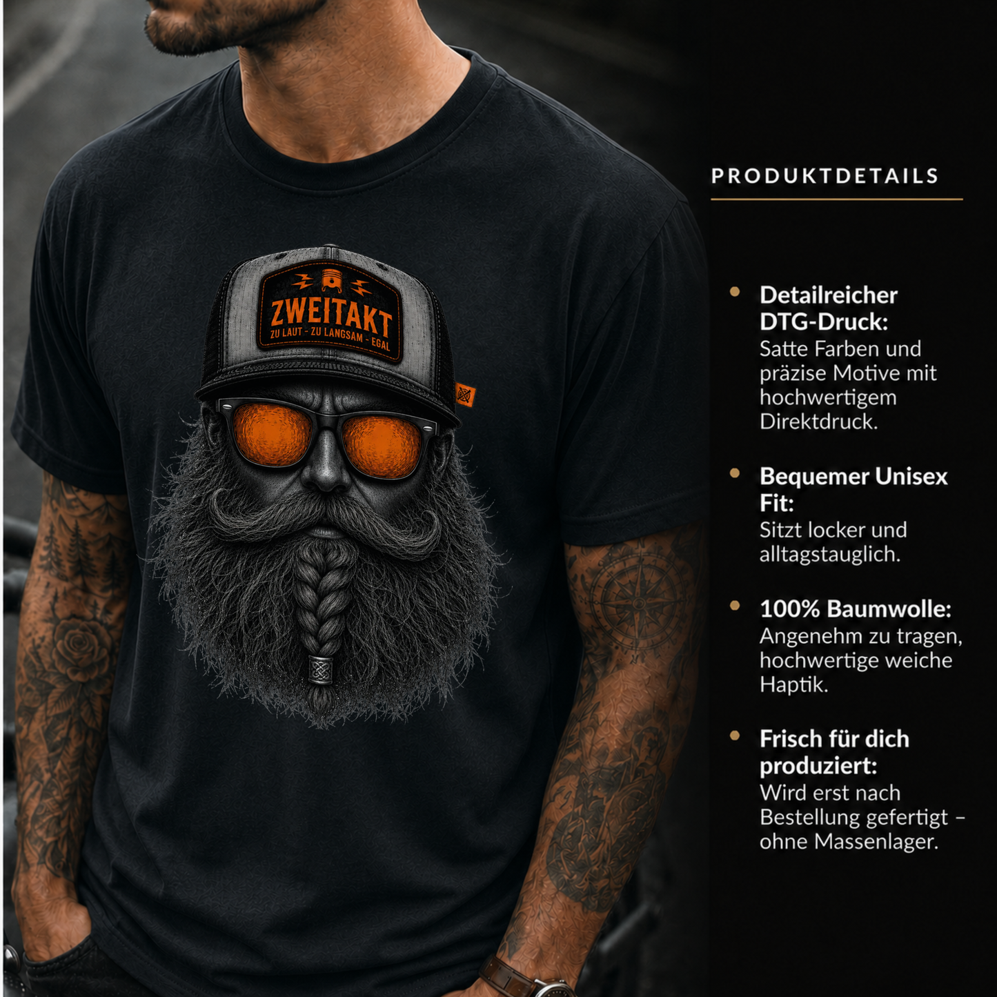 T-Shirt. Zweitakt Nomaden – Der Wikinger.