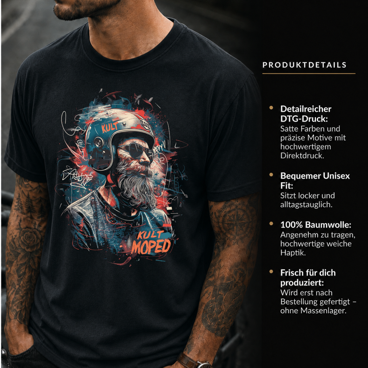 T-Shirt. Kult Moped