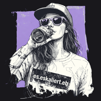 Mädels T-Shirt. Es eskaliert eh.