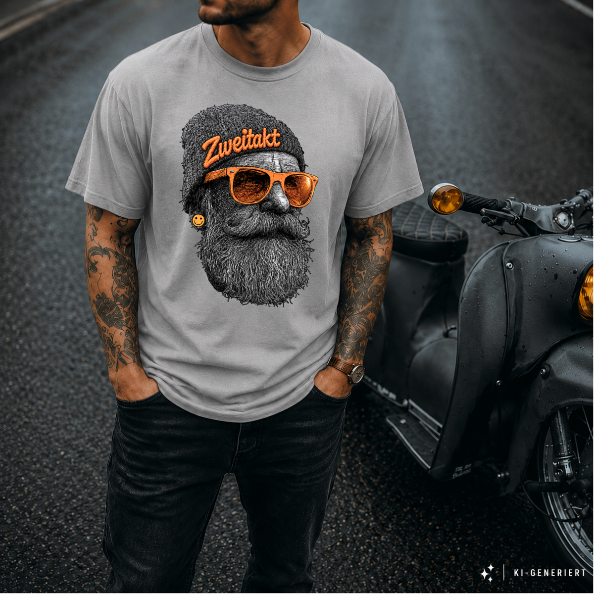 T-Shirt. Zweitakt Schrauber.